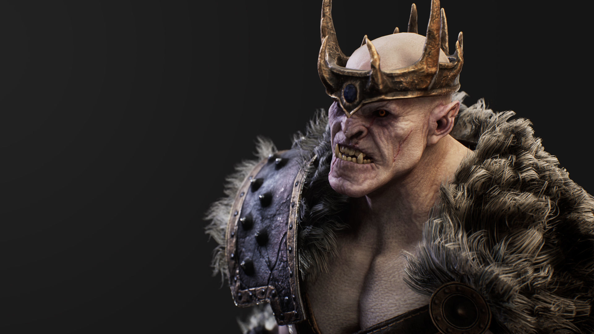 Orc Marauder Low-poly 3D model_4