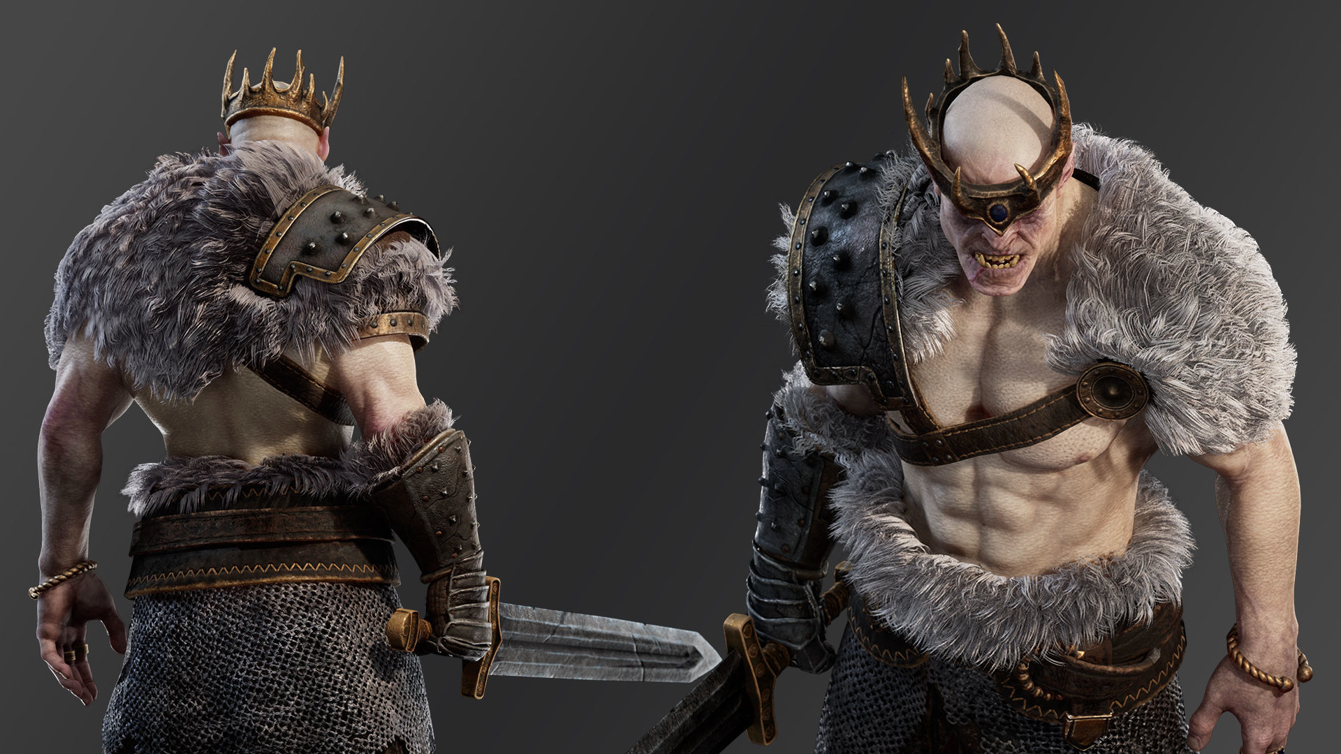 Orc Marauder Low-poly 3D model_5