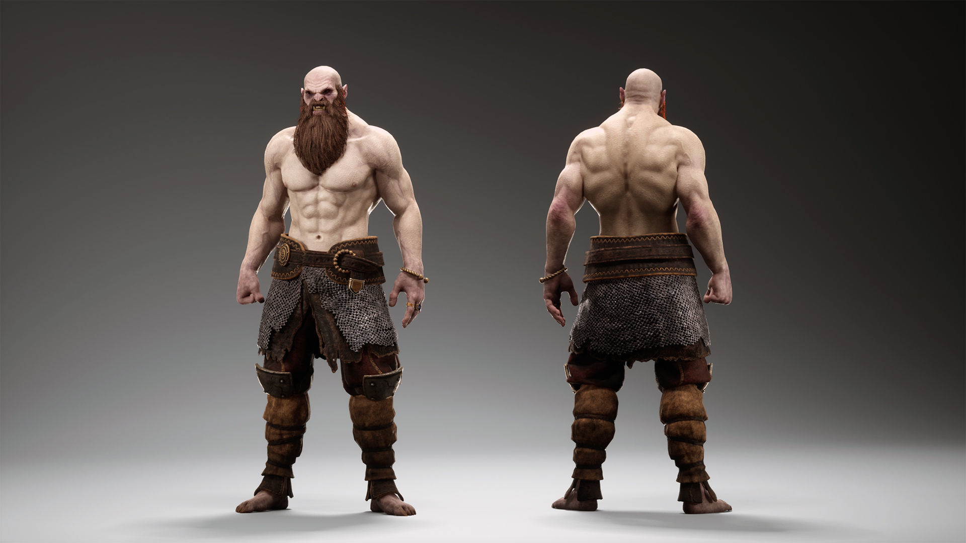 Orc Marauder Low-poly 3D model_17