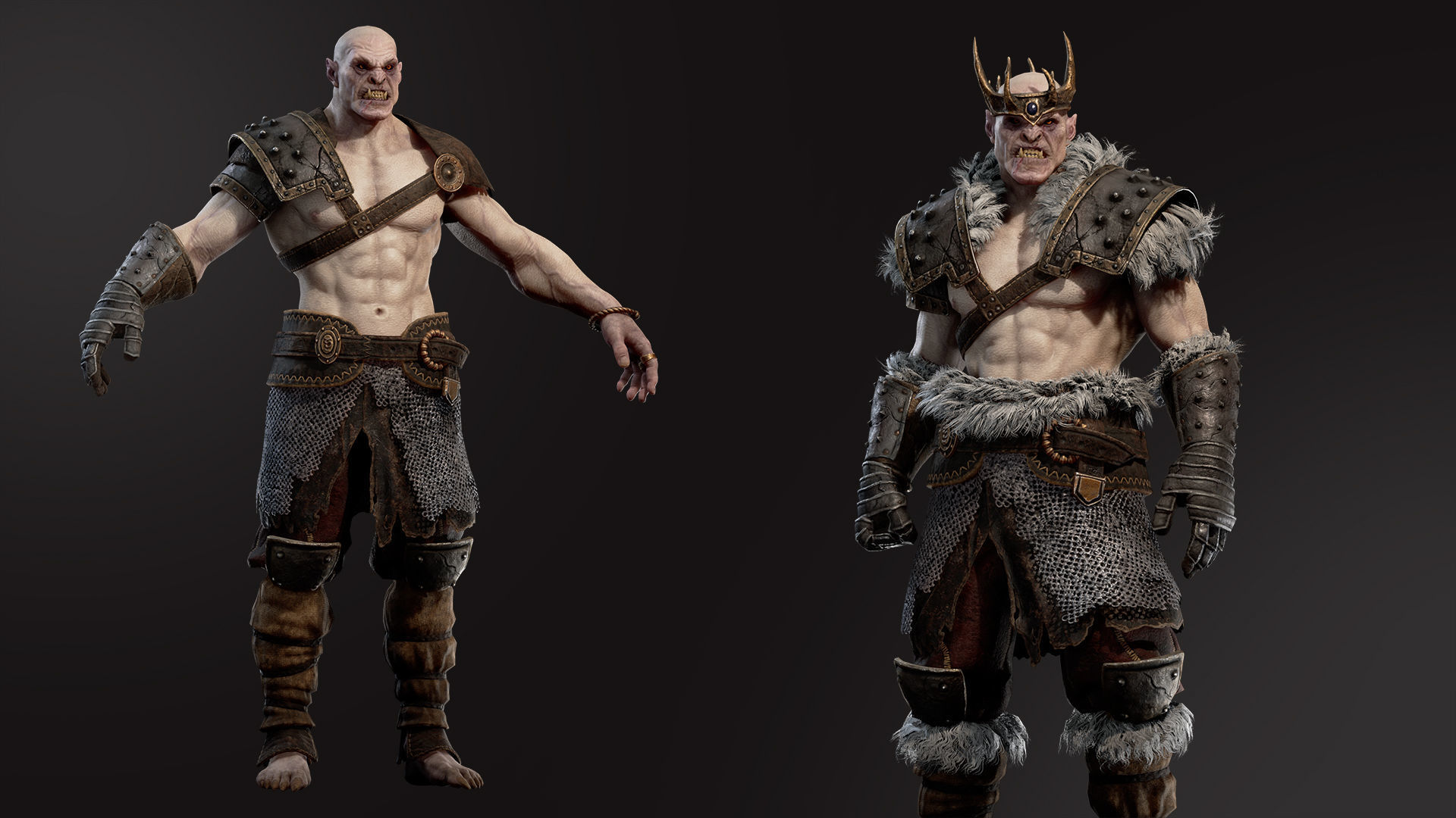 Orc Marauder Low-poly 3D model_8