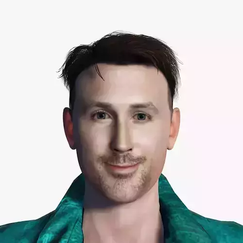 Ryan Gosling 3D Rigged model ready for animation