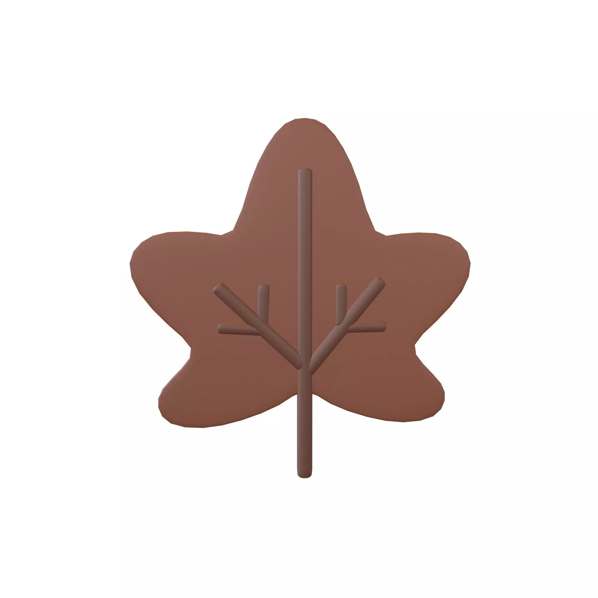 Cartoon Leaf v2 005 Low-poly 3D model_0