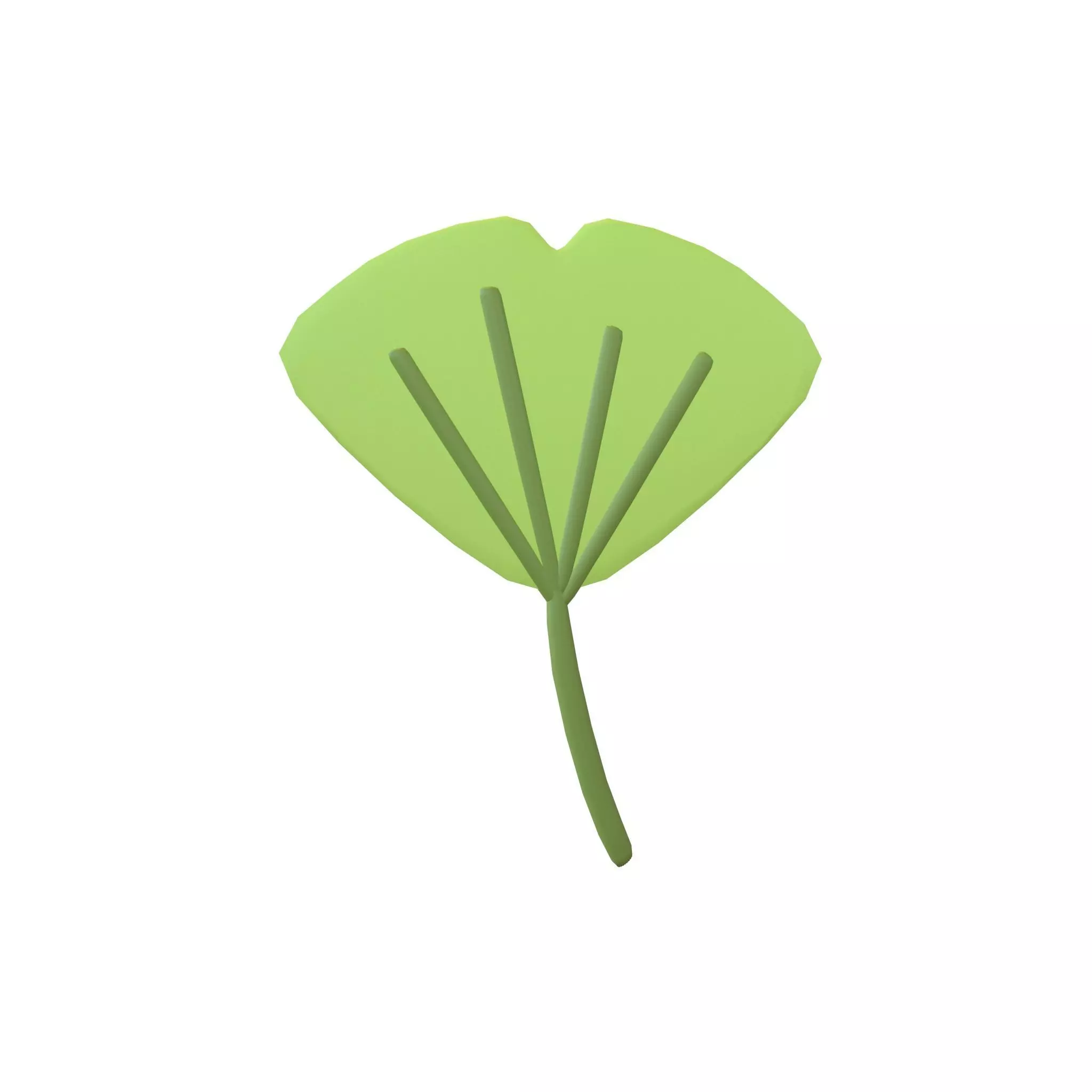 Cartoon Leaf v3 001 Low-poly 3D model_0