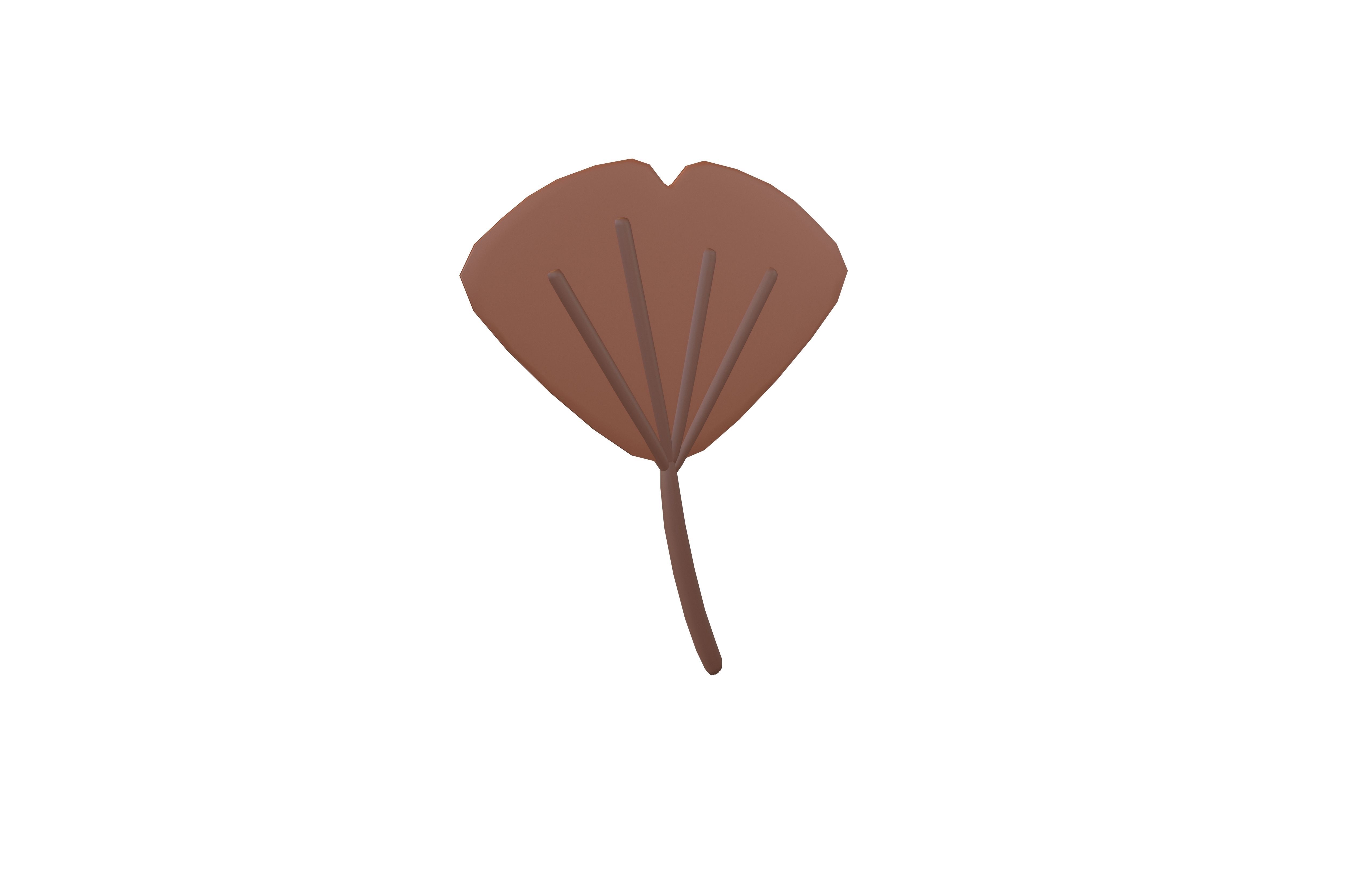 Cartoon Leaf v3 005 Low-poly 3D model_3