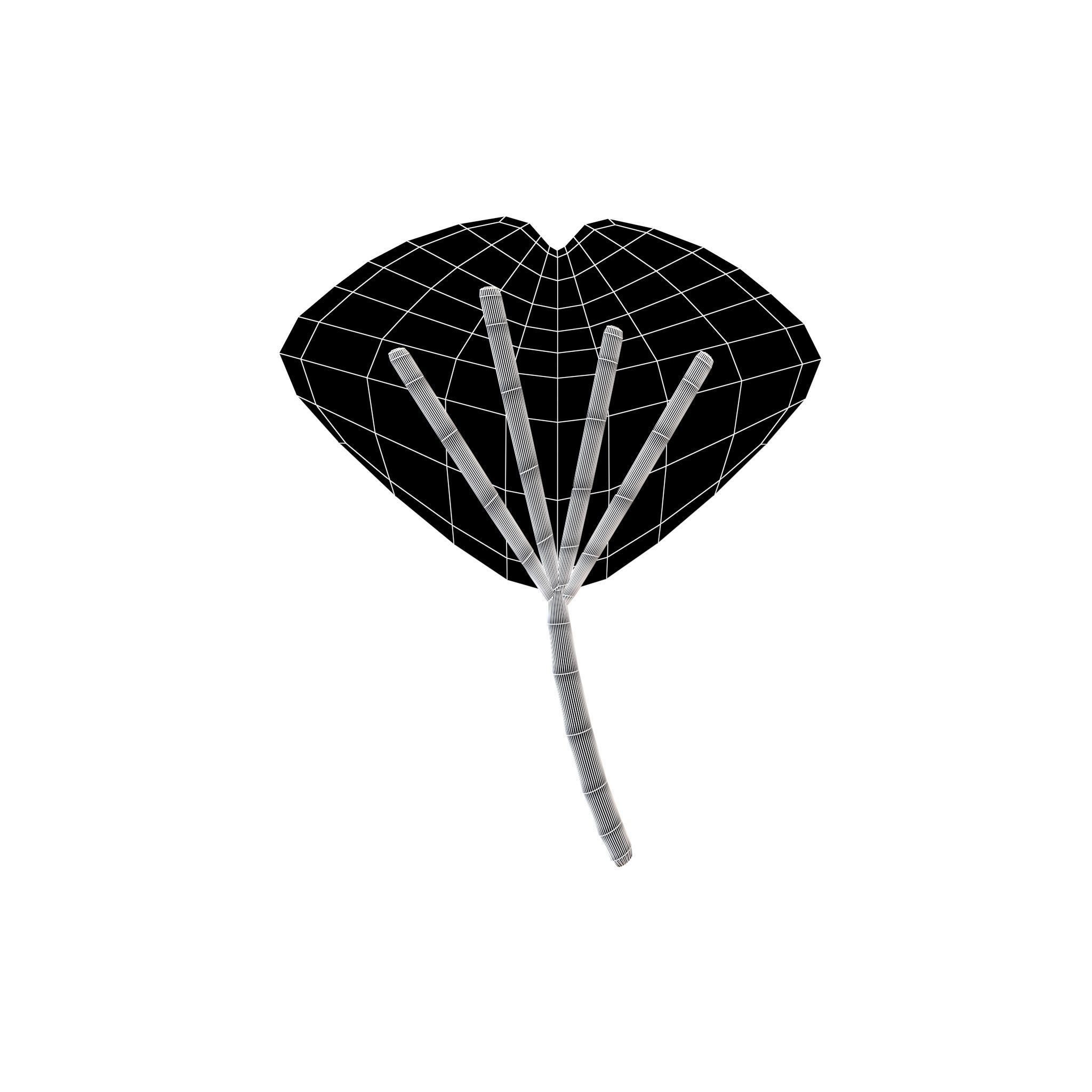 Cartoon Leaf v3 005 Low-poly 3D model_4