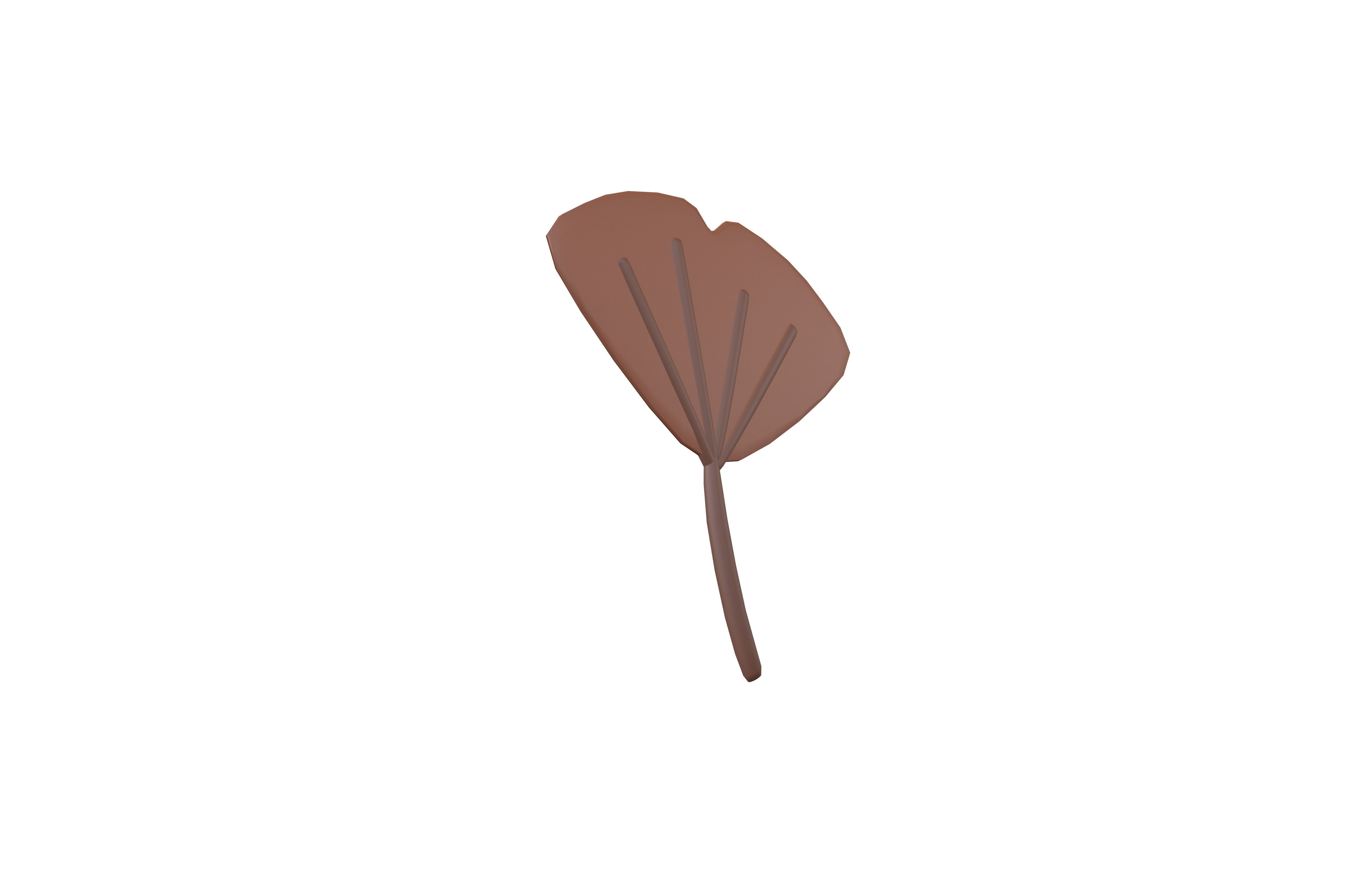 Cartoon Leaf v3 005 Low-poly 3D model_2