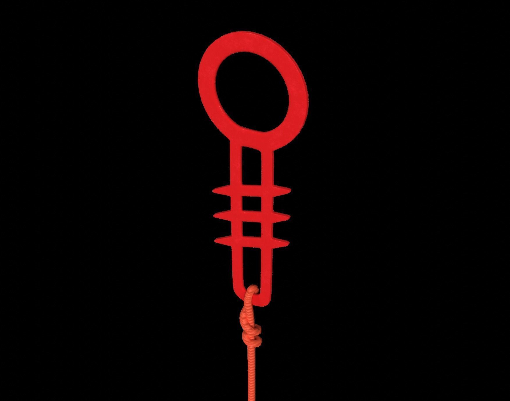 Chinese felt lantern 3D model_3