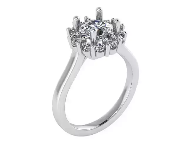 Round Cluster Ring 1301