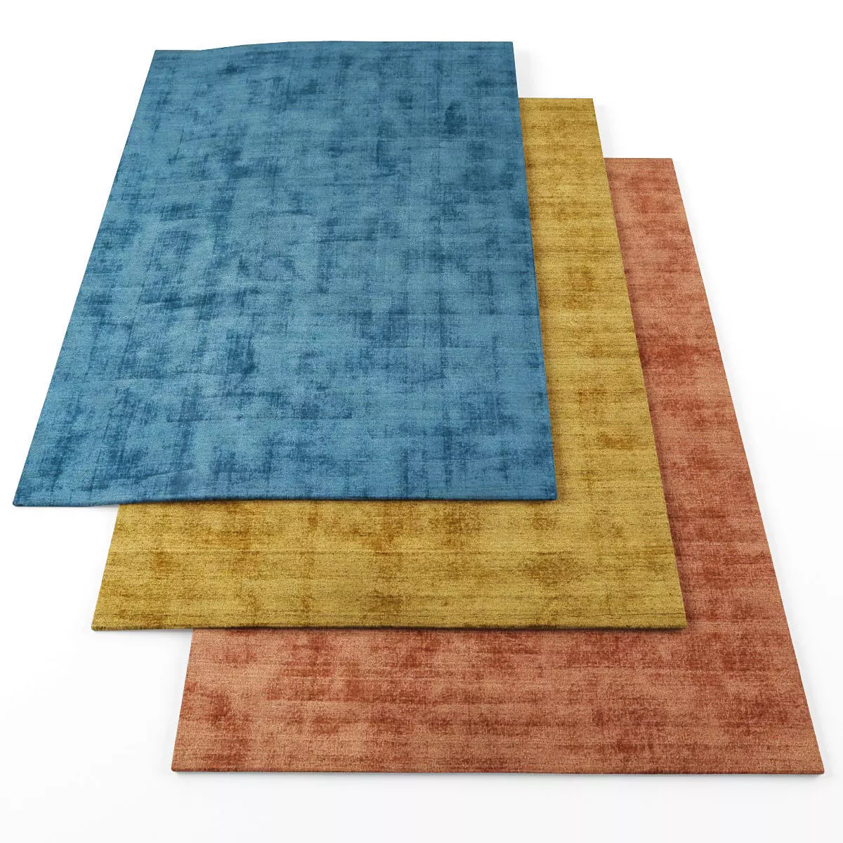 Rugs-1311 three colorful rugs Low-poly 3D model_0