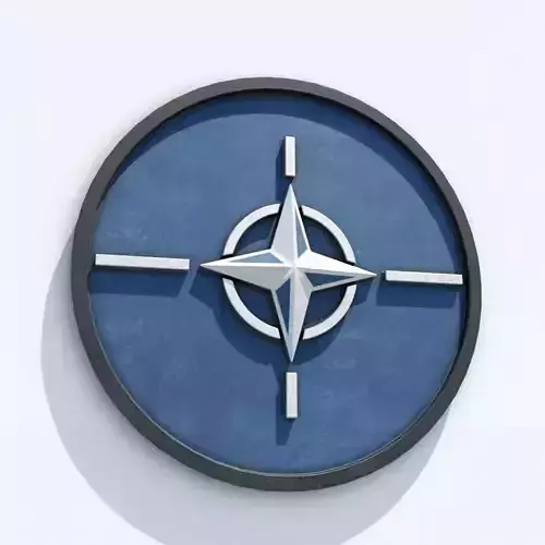 Nato Plate  Low-poly 3D model