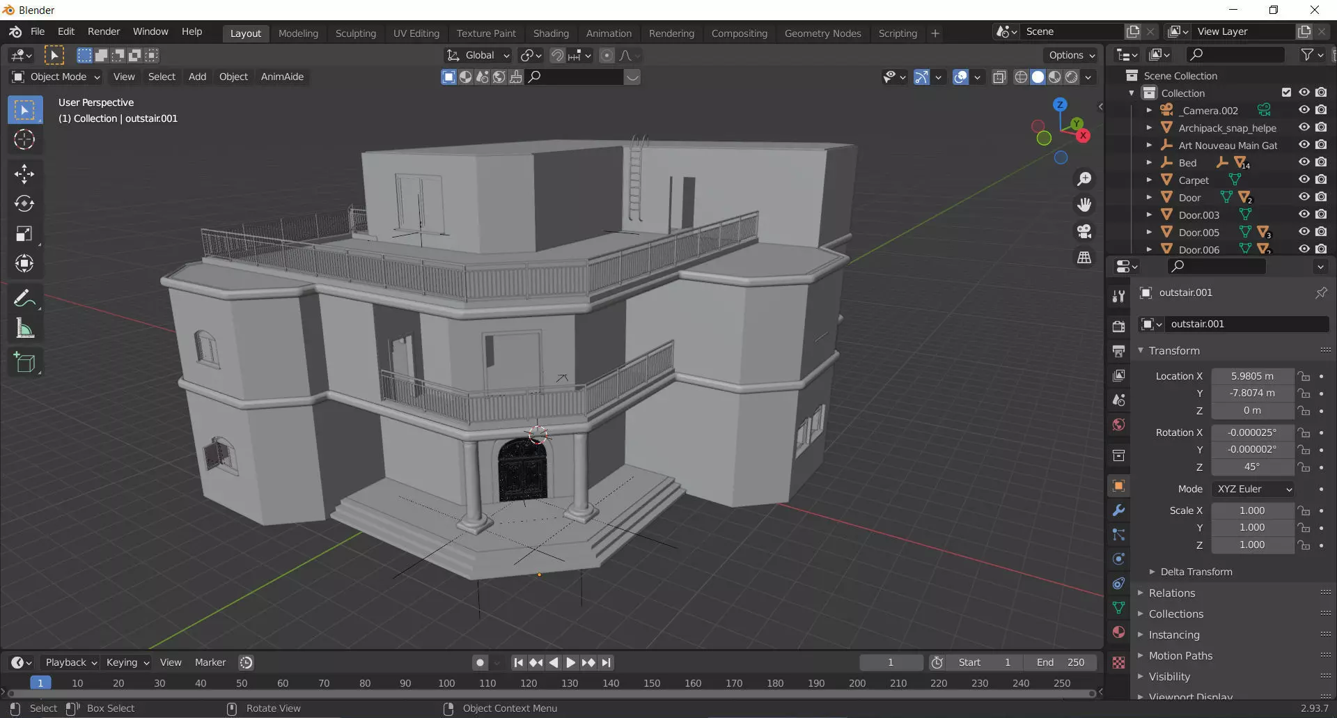 arabian villa 3D model_0