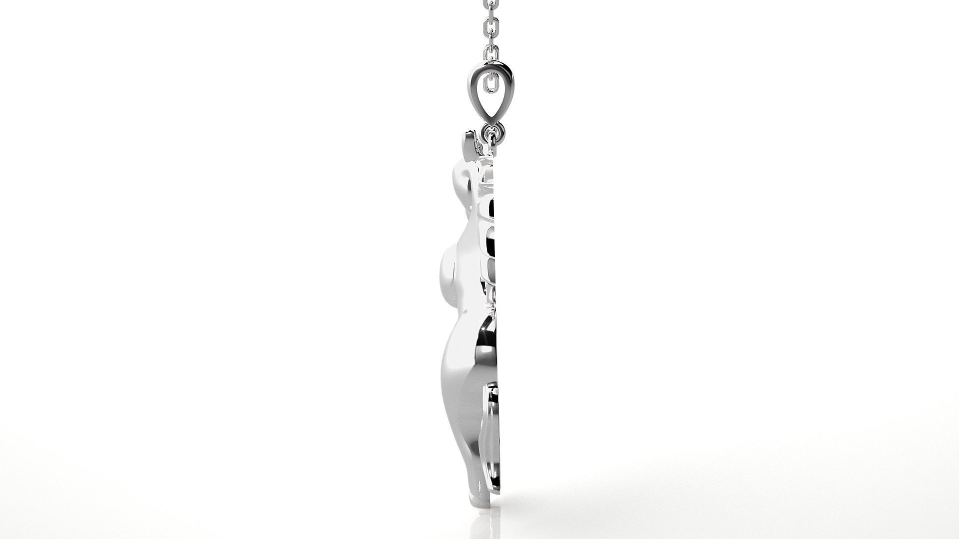 Jumping Horse pendant 3dm stl render details 3D print model_5