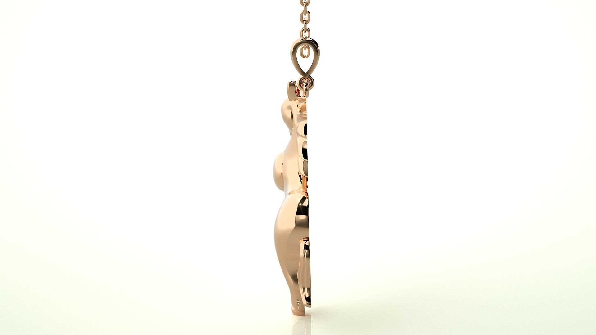 Jumping Horse pendant 3dm stl render details 3D print model_2