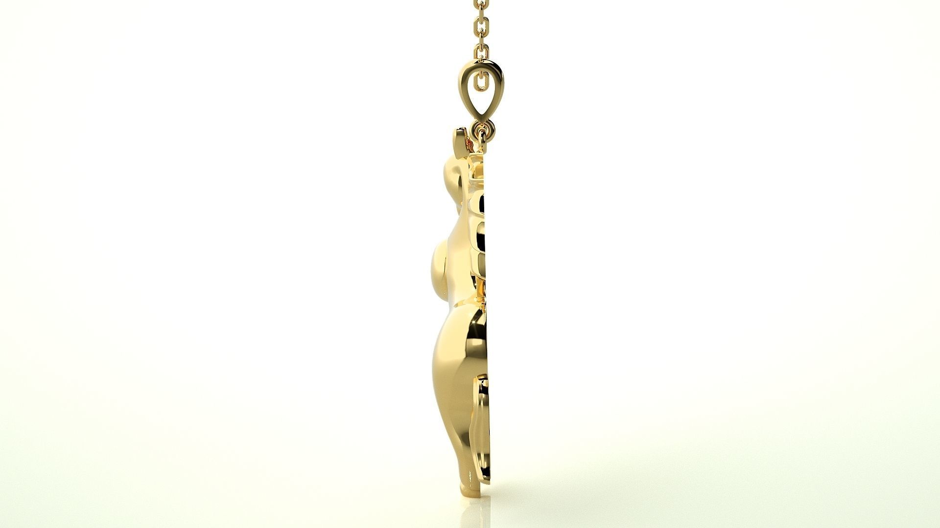 Jumping Horse pendant 3dm stl render details 3D print model_8