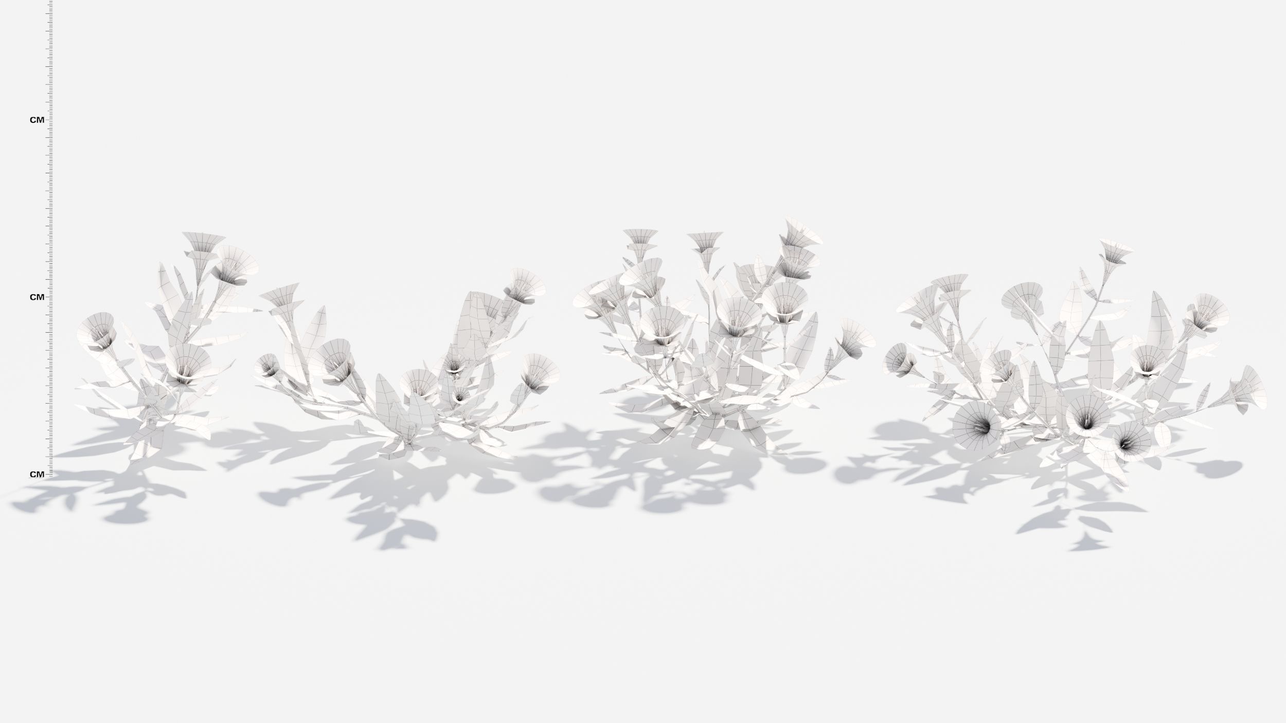 Gentiana Flower 3D model_9