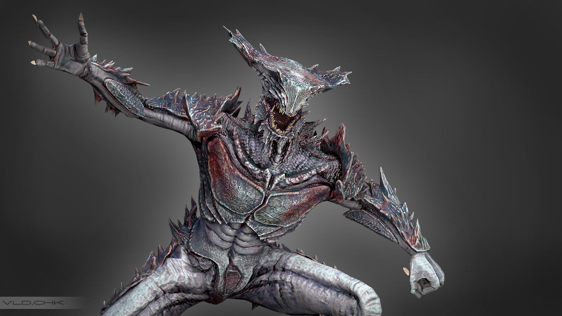 Ocypus - Demon Beetle Low-poly 3D model_2