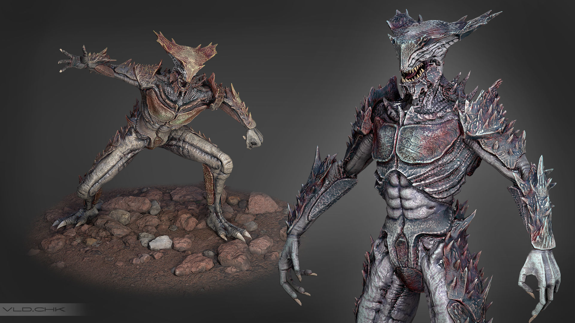 Ocypus - Demon Beetle Low-poly 3D model_3