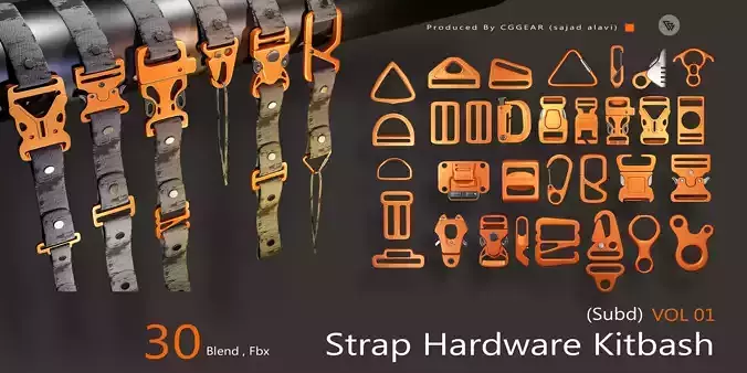 Strap Hardware Kitbash subd VOl 1