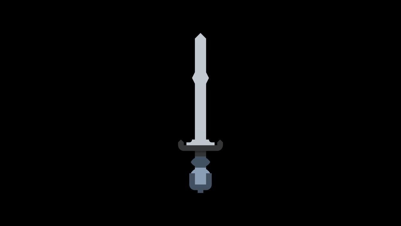 Low Poly Sword E Low-poly 3D model_2