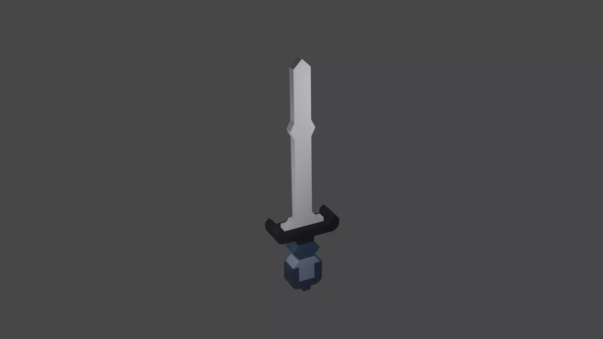 Low Poly Sword E Low-poly 3D model_0