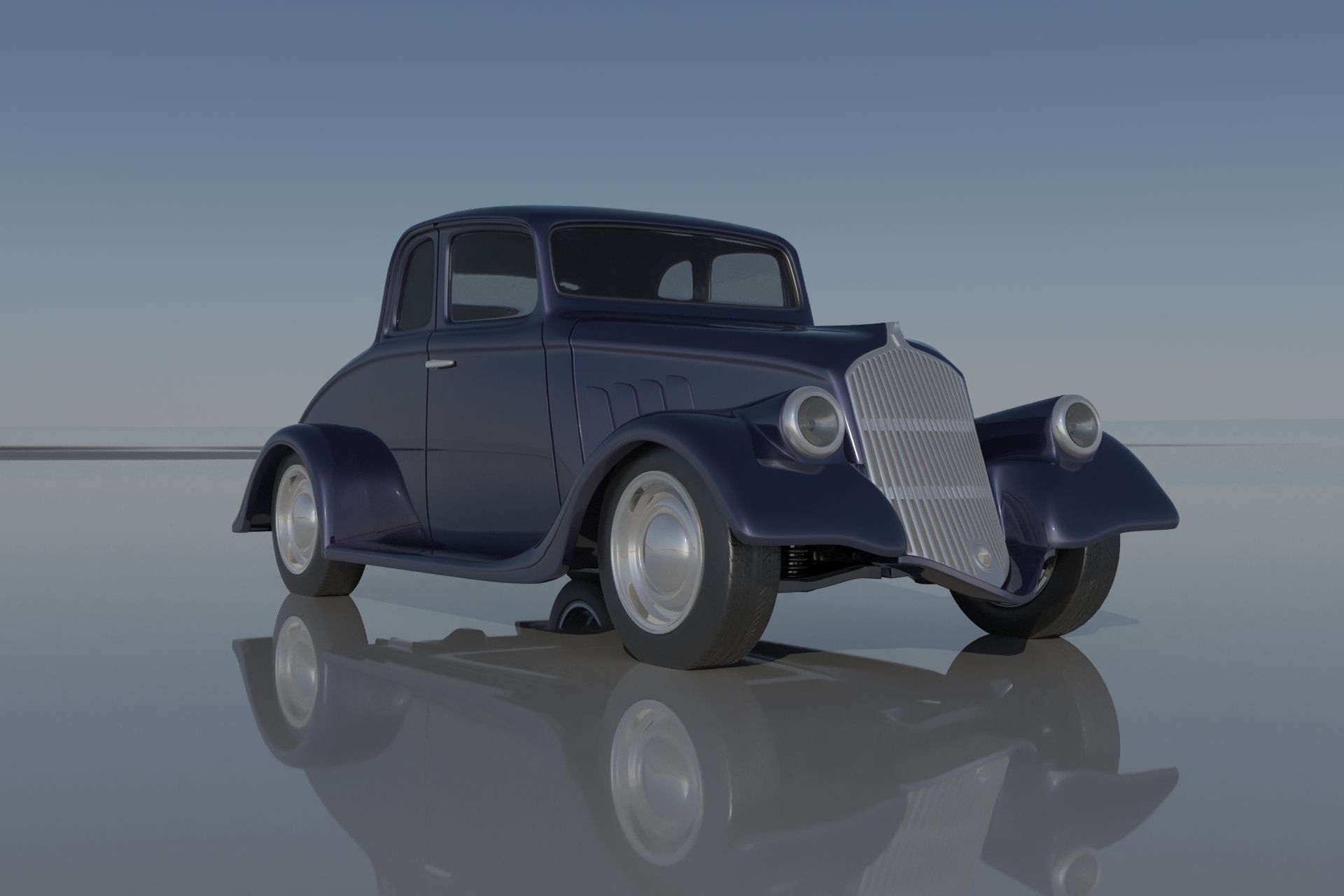 Willys Coupe 1933 3D print model_7