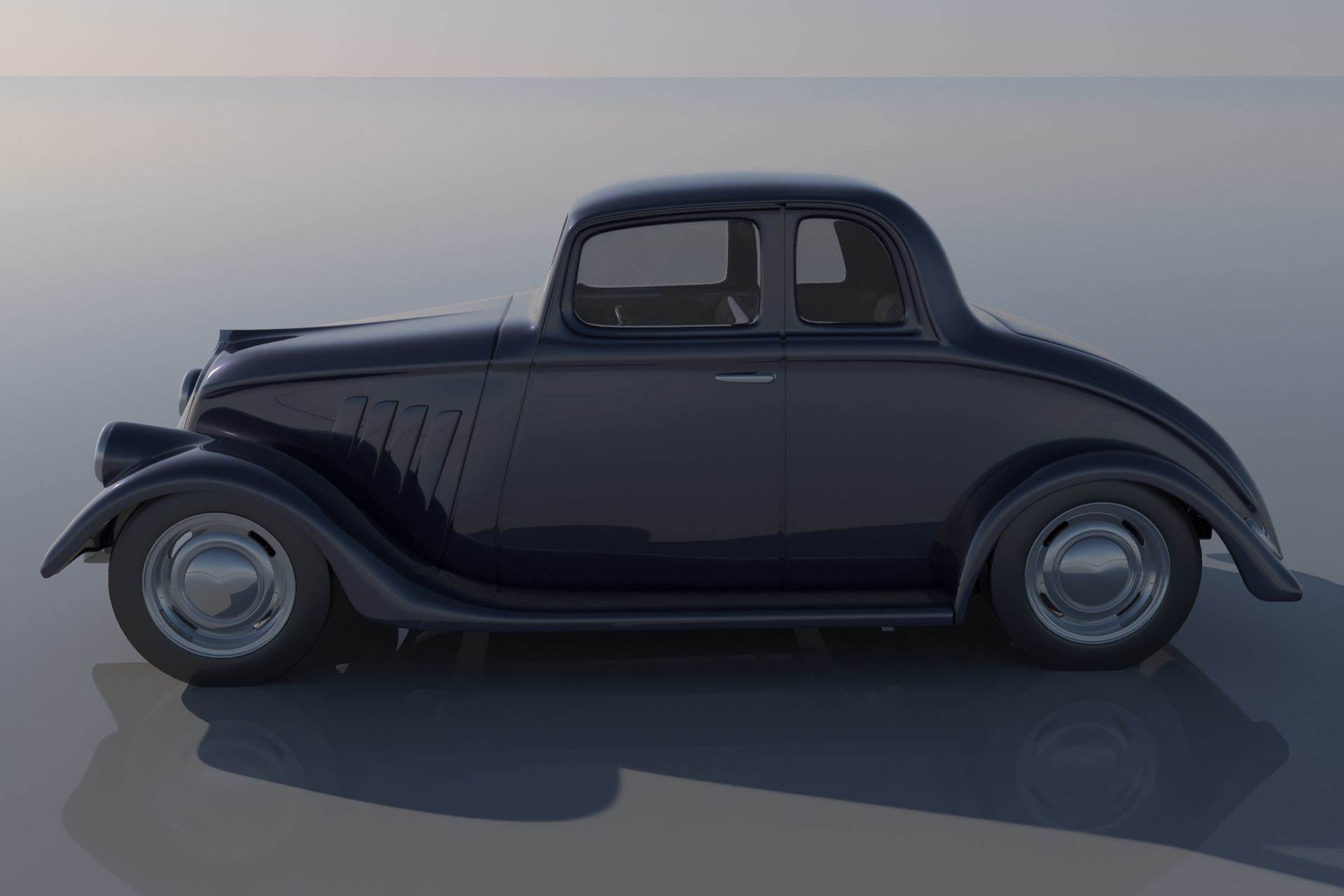 Willys Coupe 1933 3D print model_1