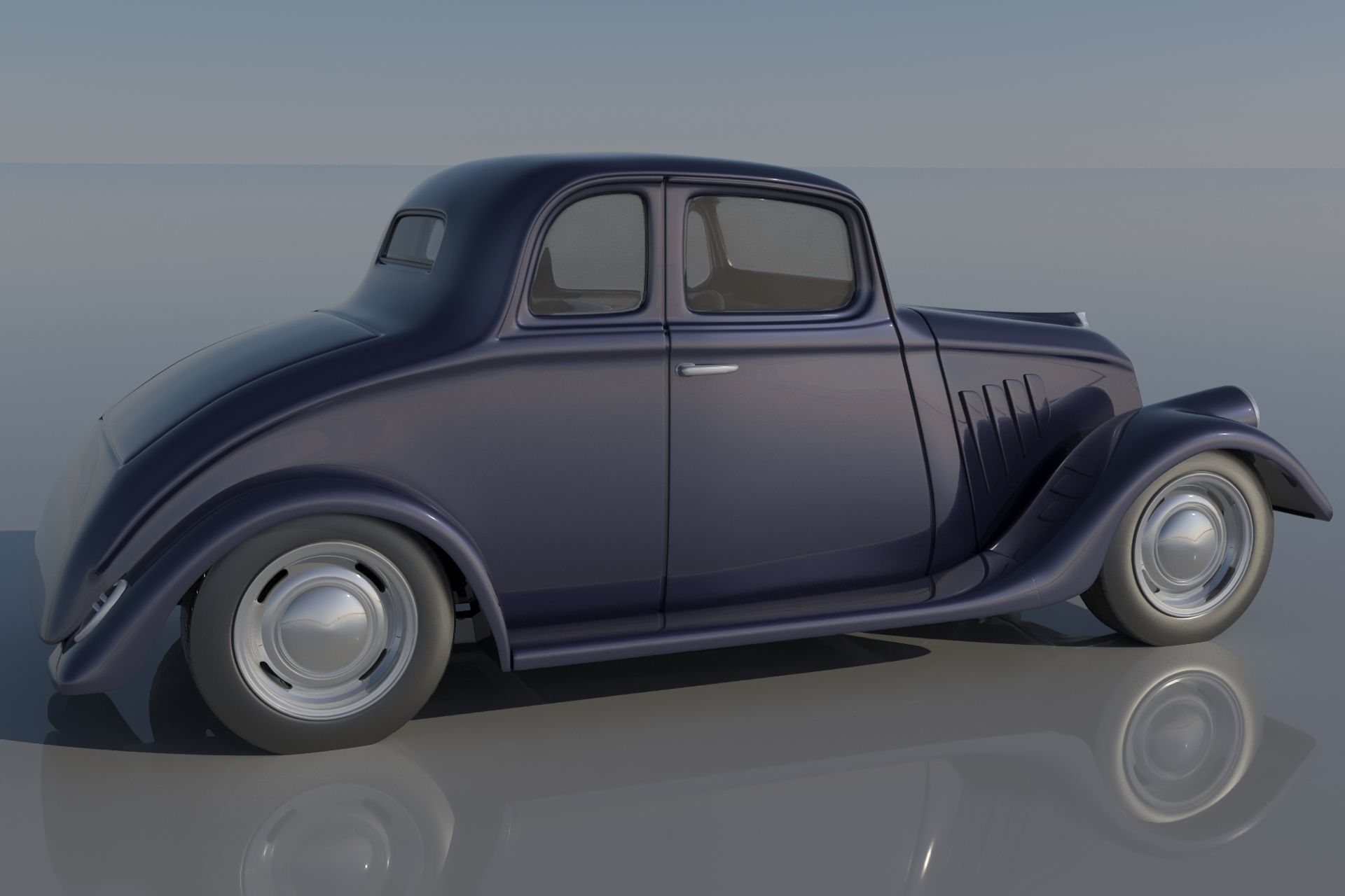 Willys Coupe 1933 3D print model_4