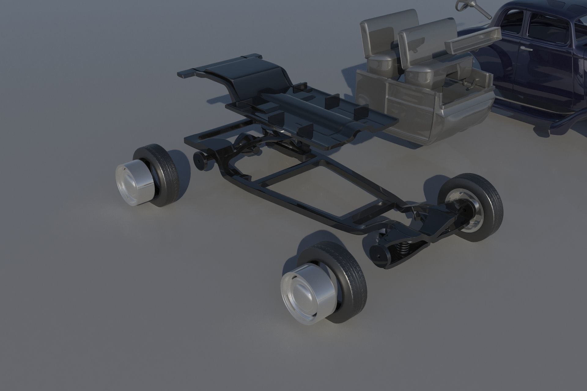 Willys Coupe 1933 3D print model_20