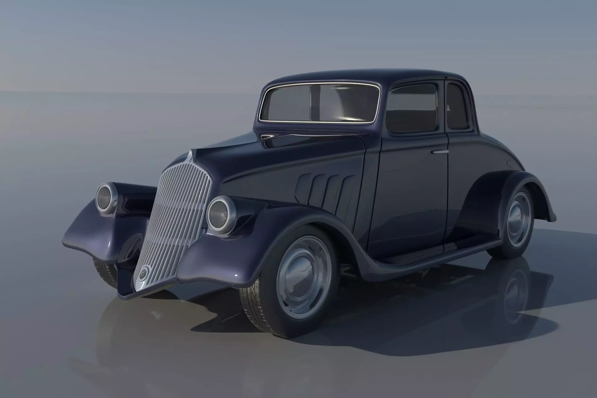 Willys Coupe 1933 3D print model_0