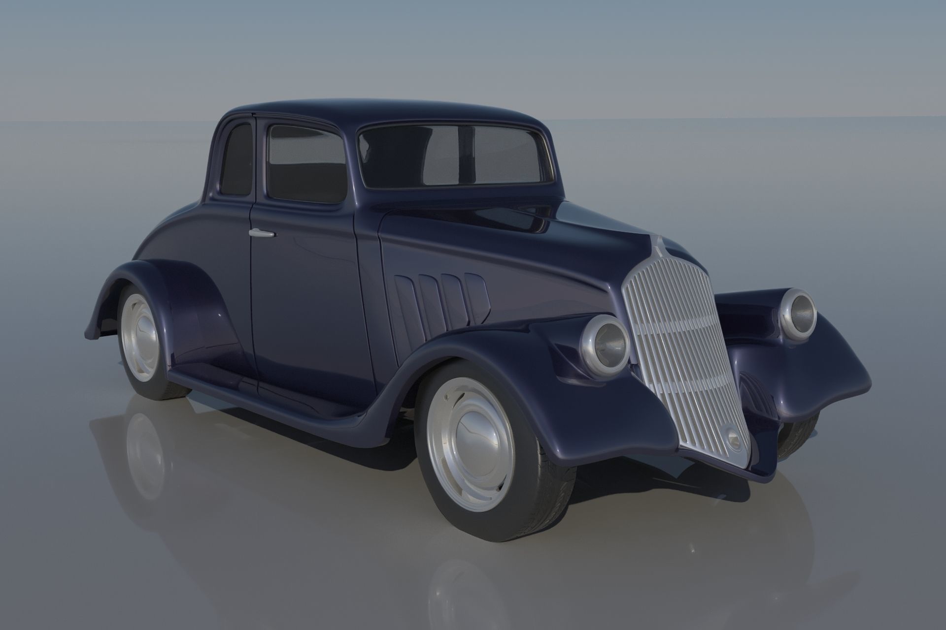 Willys Coupe 1933 3D print model_5