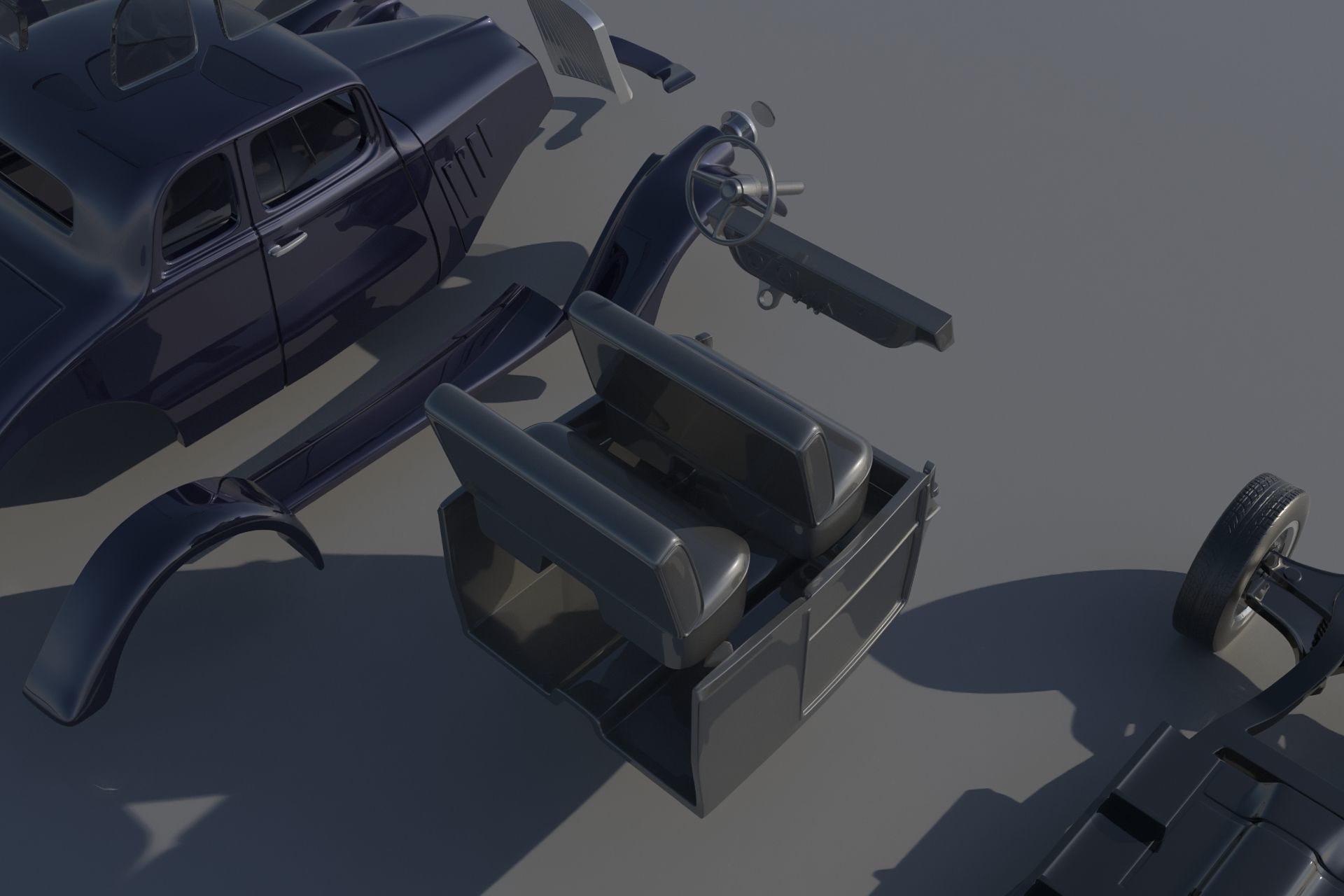 Willys Coupe 1933 3D print model_19