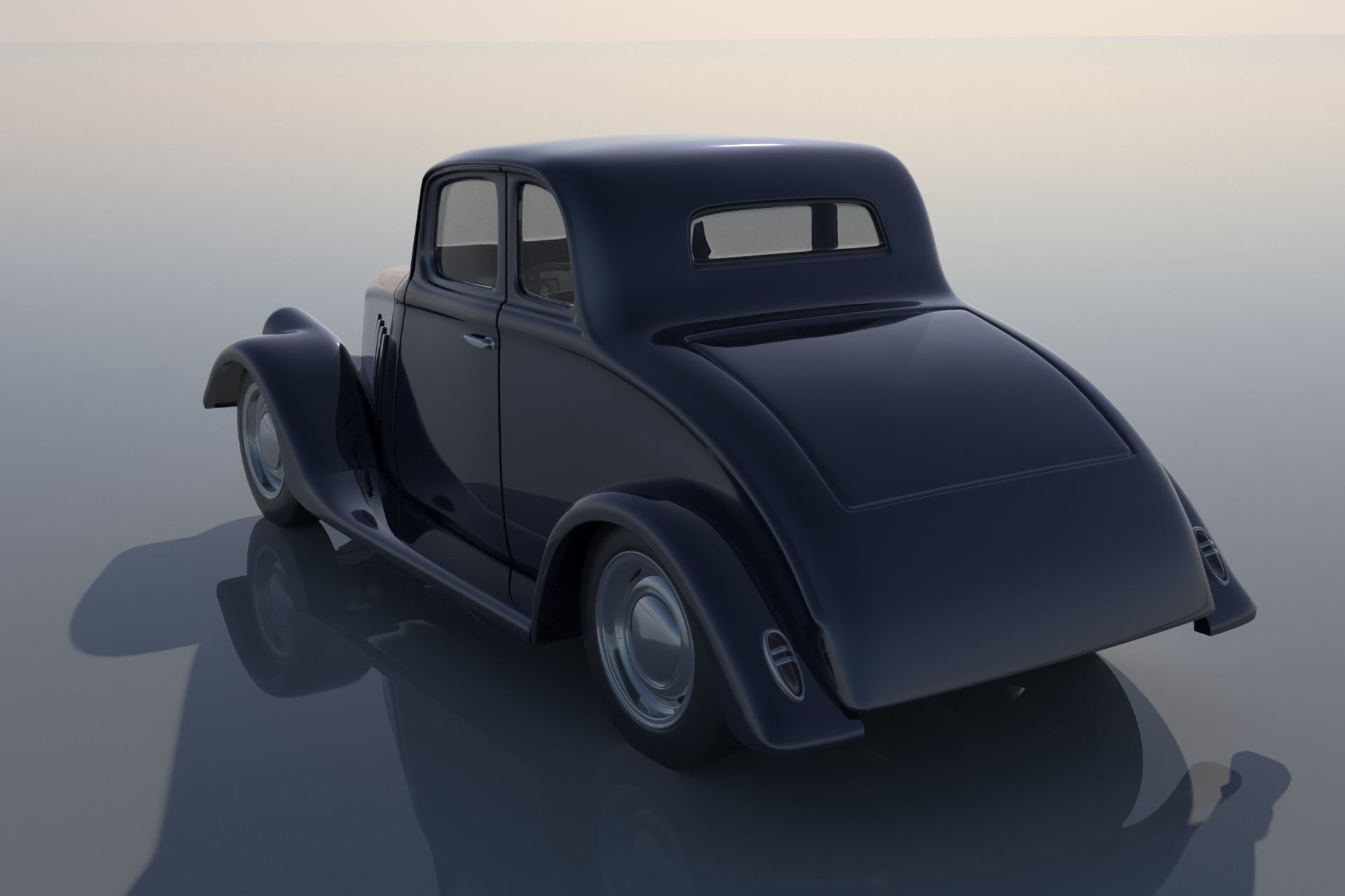 Willys Coupe 1933 3D print model_2