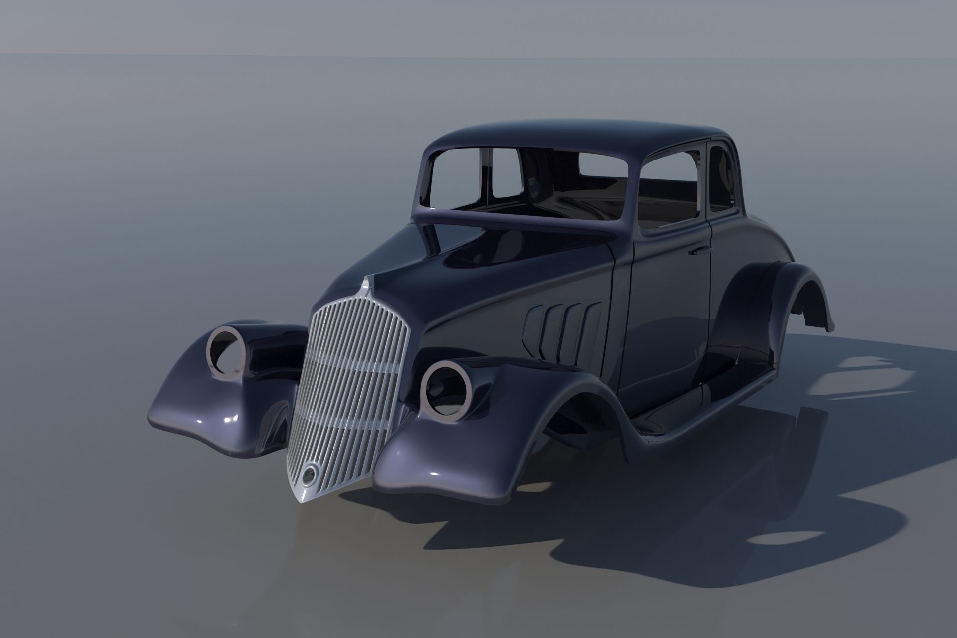 Willys Coupe 1933 3D print model_8