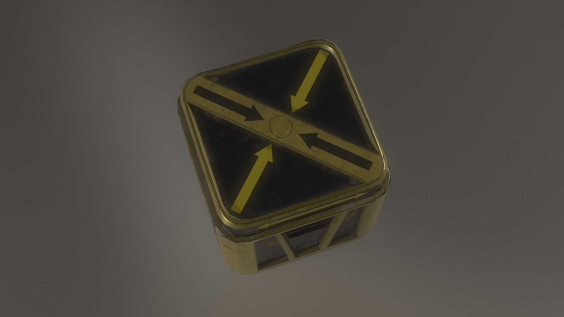Sci-Fi crates Free low-poly 3D model_10