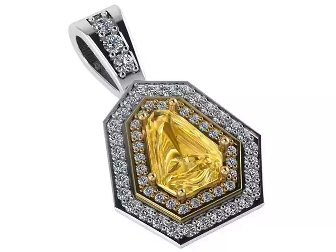 Double Halo Pendant 1305