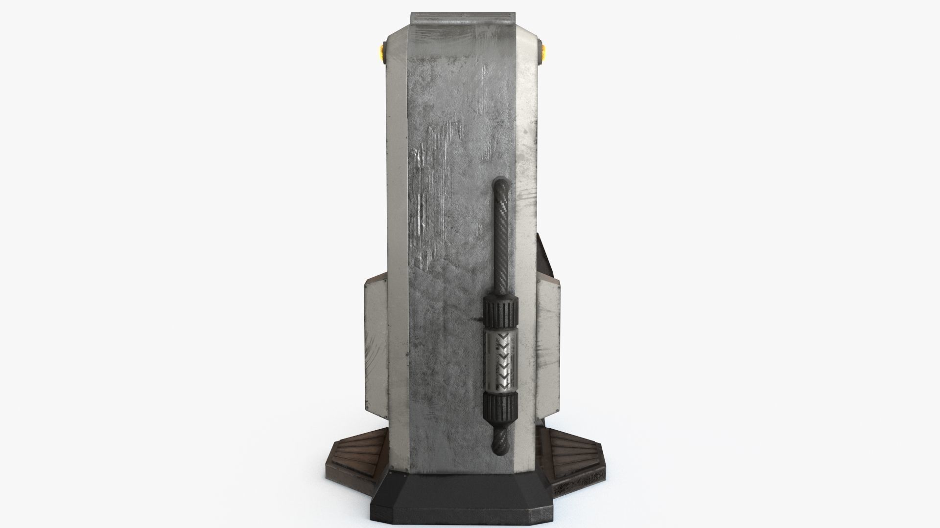 Sci-Fi Door v3 Low-poly 3D model_11