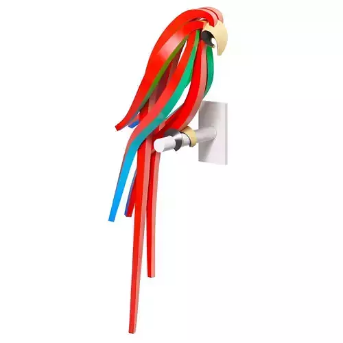Red Parrot 3D model