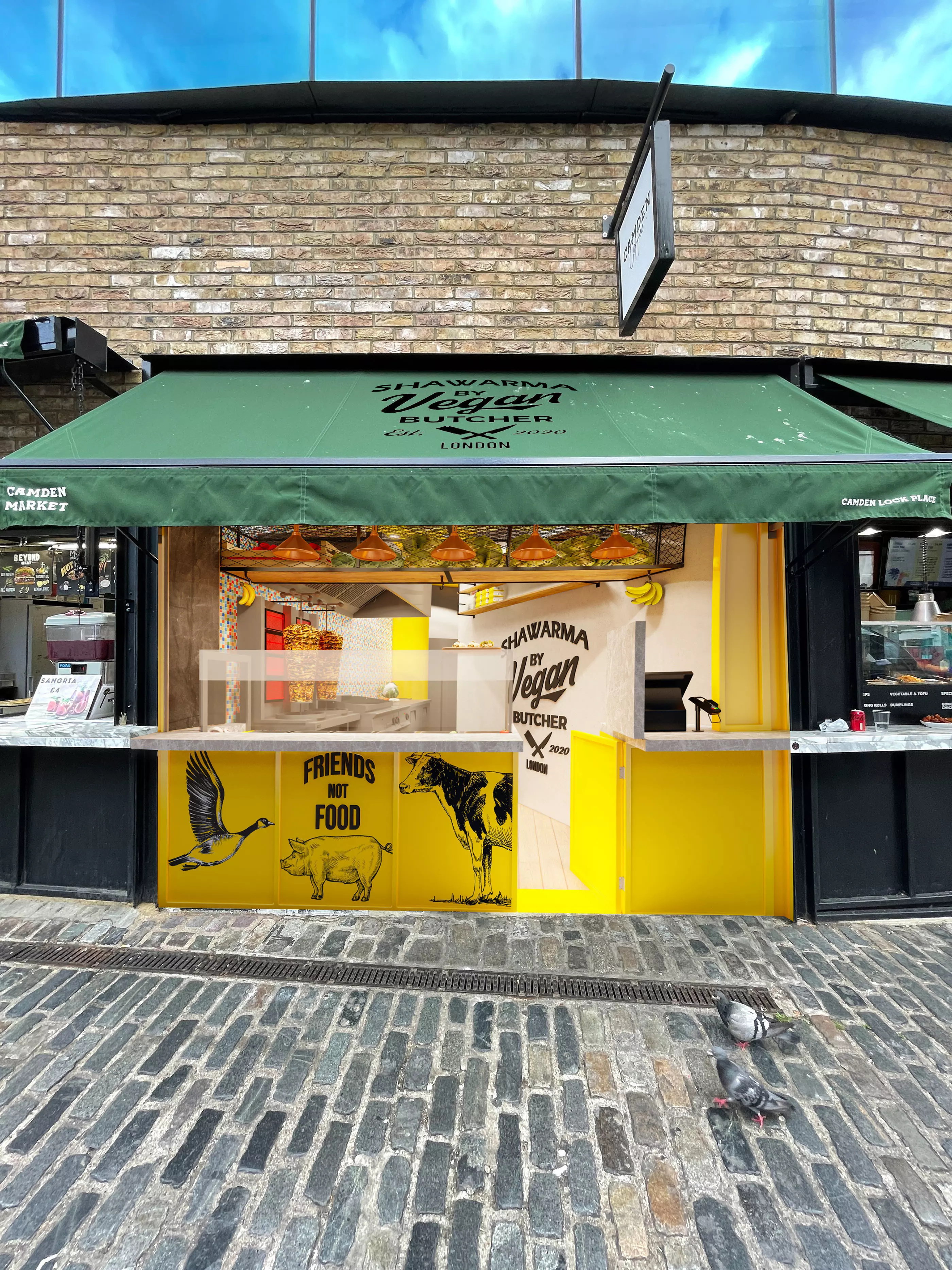 Vegan Shawarma small kebab store 3D model_0