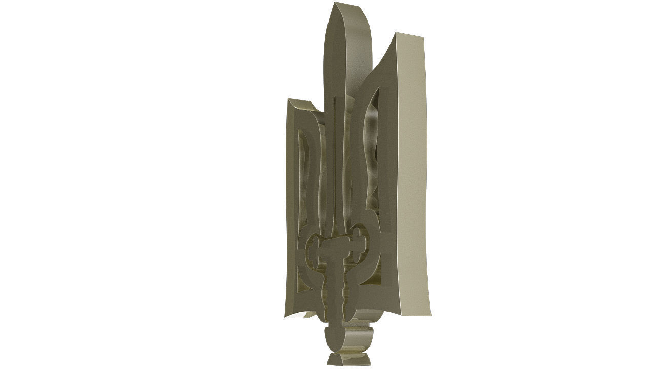 Ukrainian symbol 3D model_20