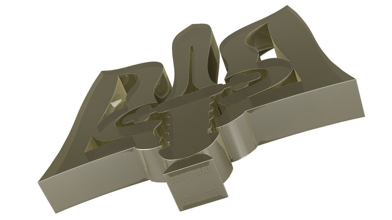 Ukrainian symbol 3D model_19