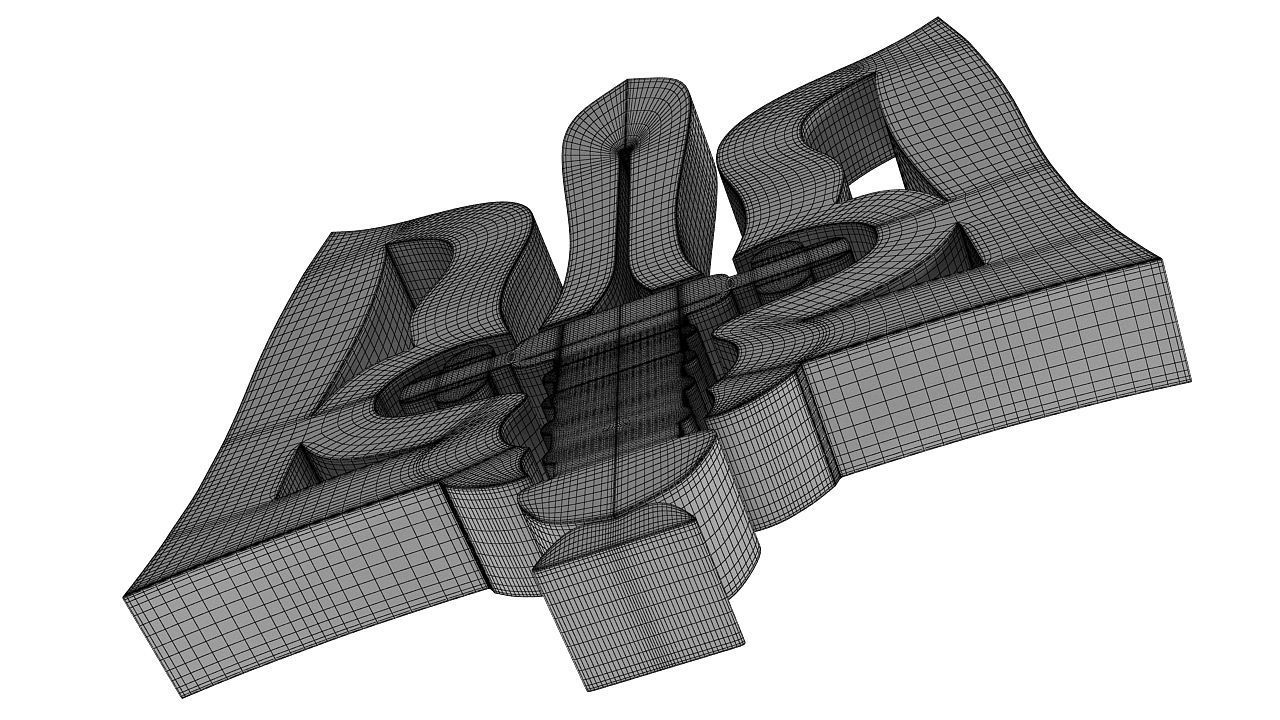 Ukrainian symbol 3D model_8