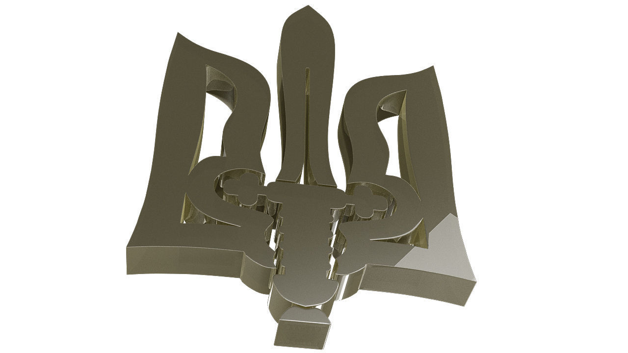Ukrainian symbol 3D model_18