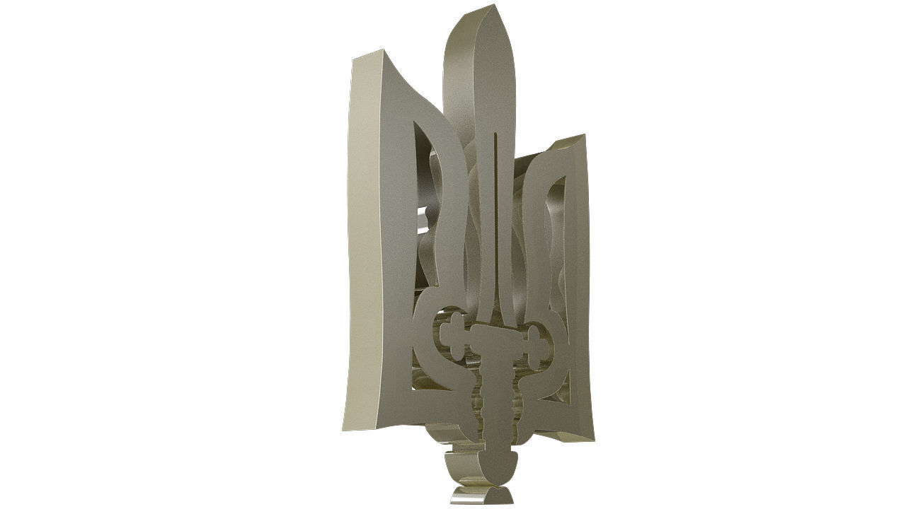 Ukrainian symbol 3D model_21