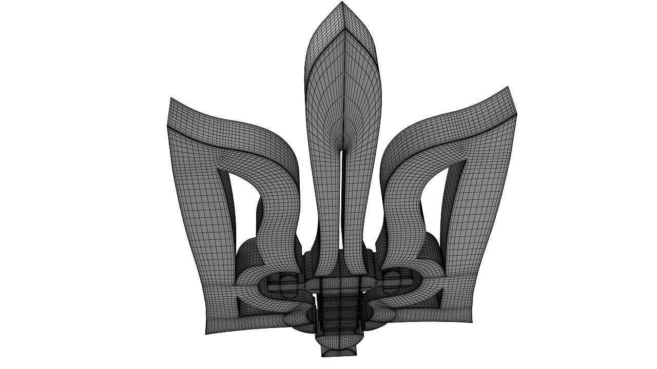 Ukrainian symbol 3D model_6