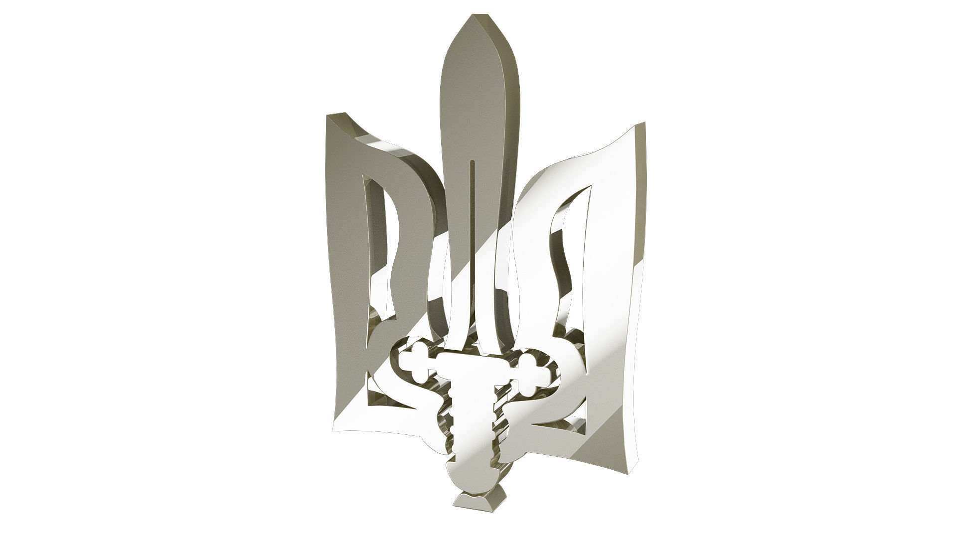 Ukrainian symbol 3D model_13