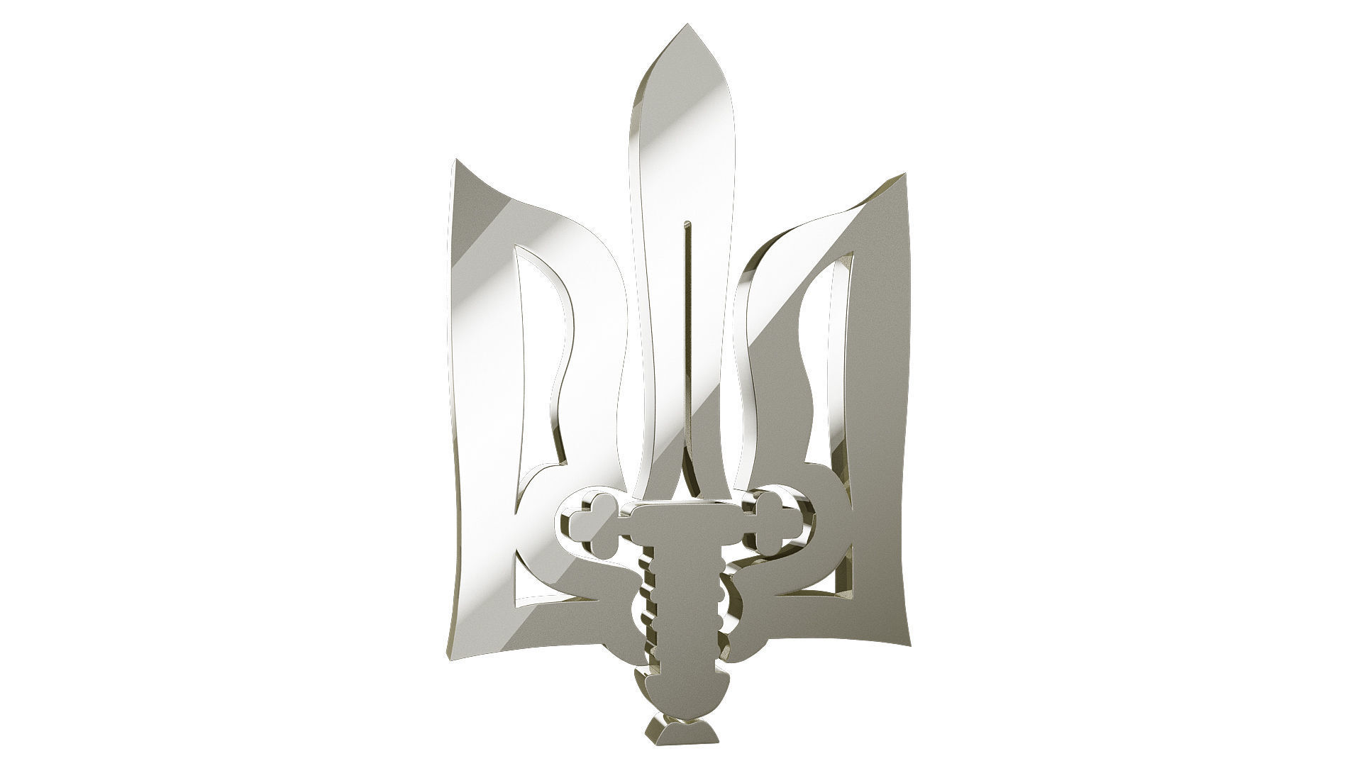 Ukrainian symbol 3D model_12