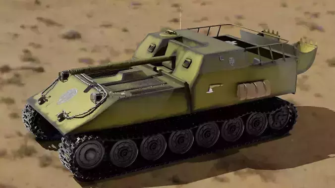 world of tank obj 263 Low-poly 3D model