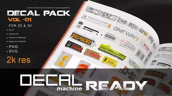 Decal Machine Decal pack Vol -01