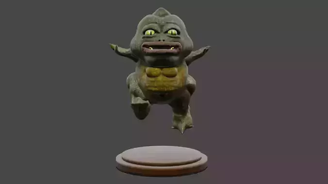 crocodile kid Free 3D model