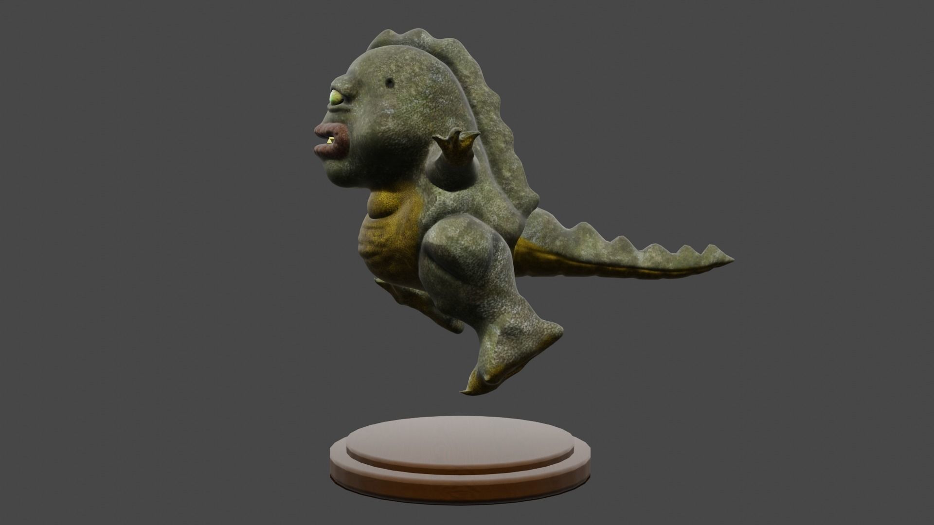 crocodile kid Free 3D model_1